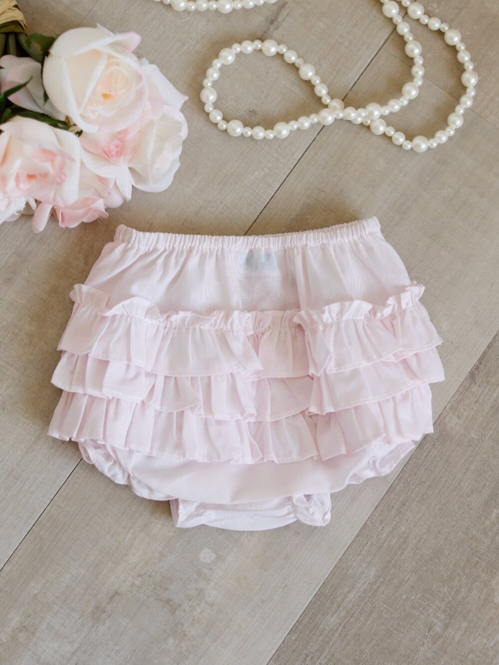 RESERVED: AVAILABLE TO BUNDLE $25 Pink Diaper Cover Ruffled Feltman Brothers - Picture 2 of 2